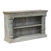 Indian Hand Carved Solid Wood Bookshelf B32